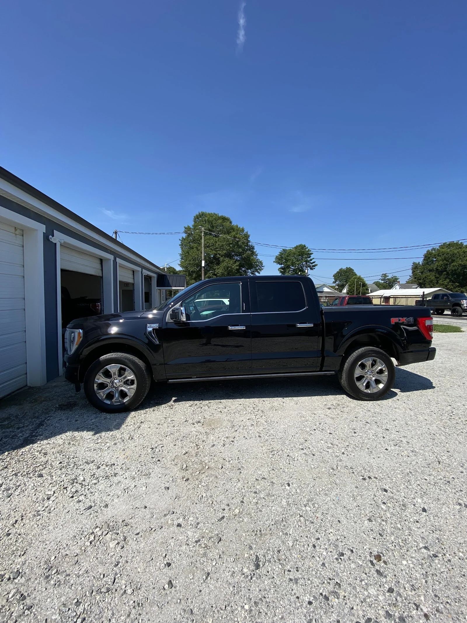 Inside Bishop Tinting — shop interior and work bay